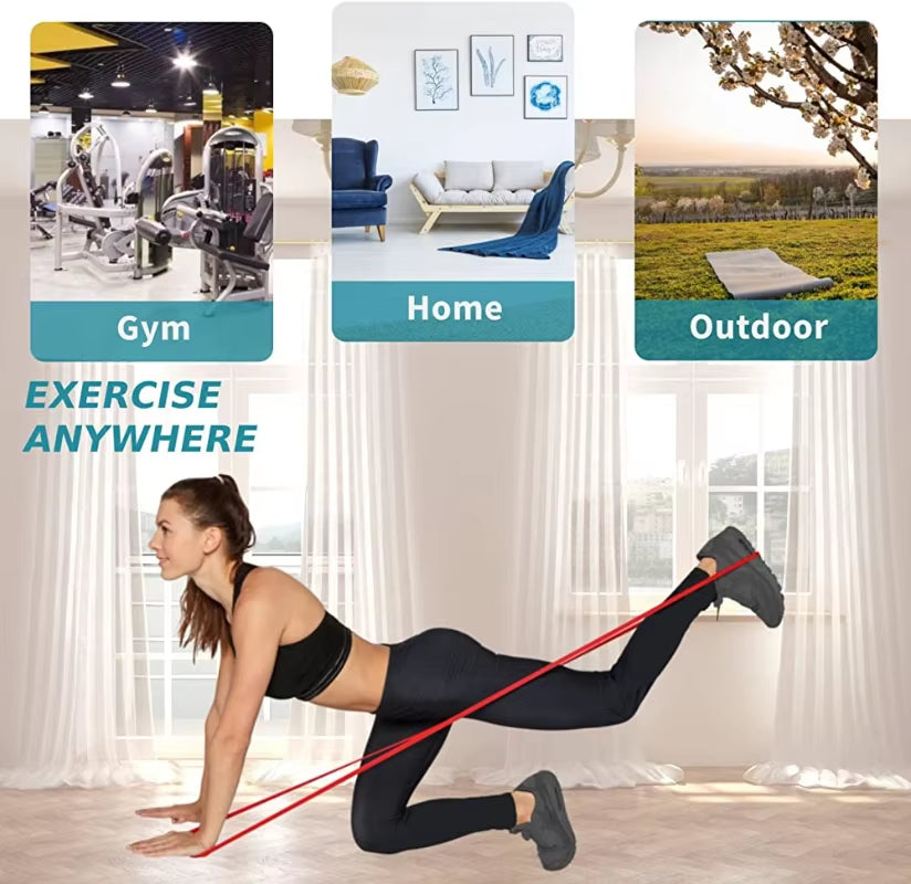 Professional Resistance Band Set for Pull-Up Assistance and Stretching - Heavy Duty Exercise Bands for Physical Therapy and Home Workouts